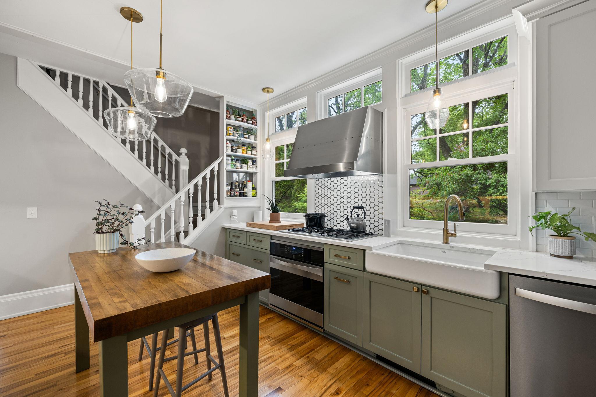 Light-filled kitchen.