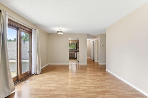 Another shot of the Living/dining space. Bright, very comfortable. This is a GREAT HOUSE- ready for immediate move in. FALL IN LOVE!