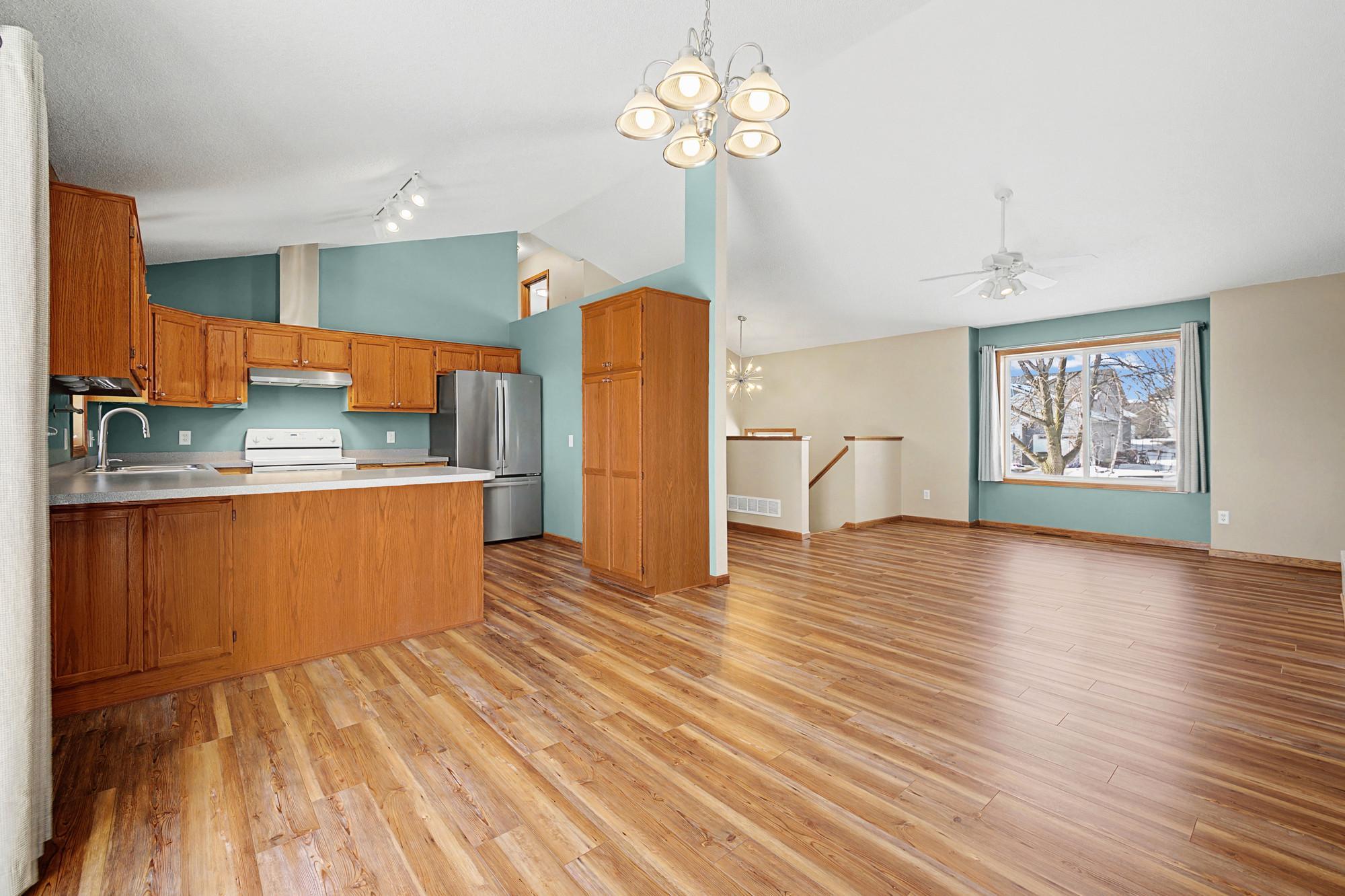 Open space for entertaining