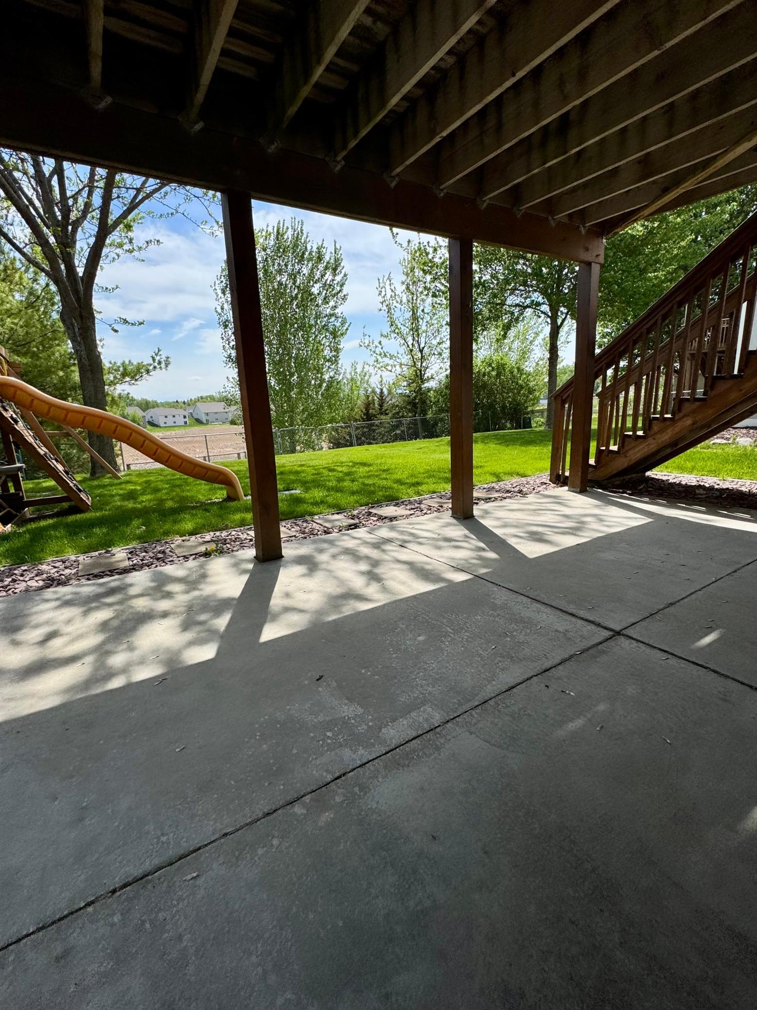 Lower patio space from Walkout family room