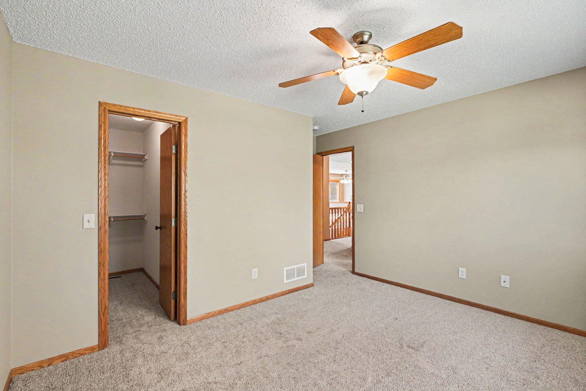 Primary Bedroom with walk in closet