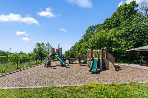 Nice park outside your front door and walking trails for miles!