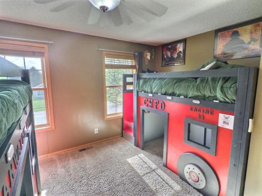 The 3rd bedroom is on the front side of the home with both bedrooms located close to the bathroom.