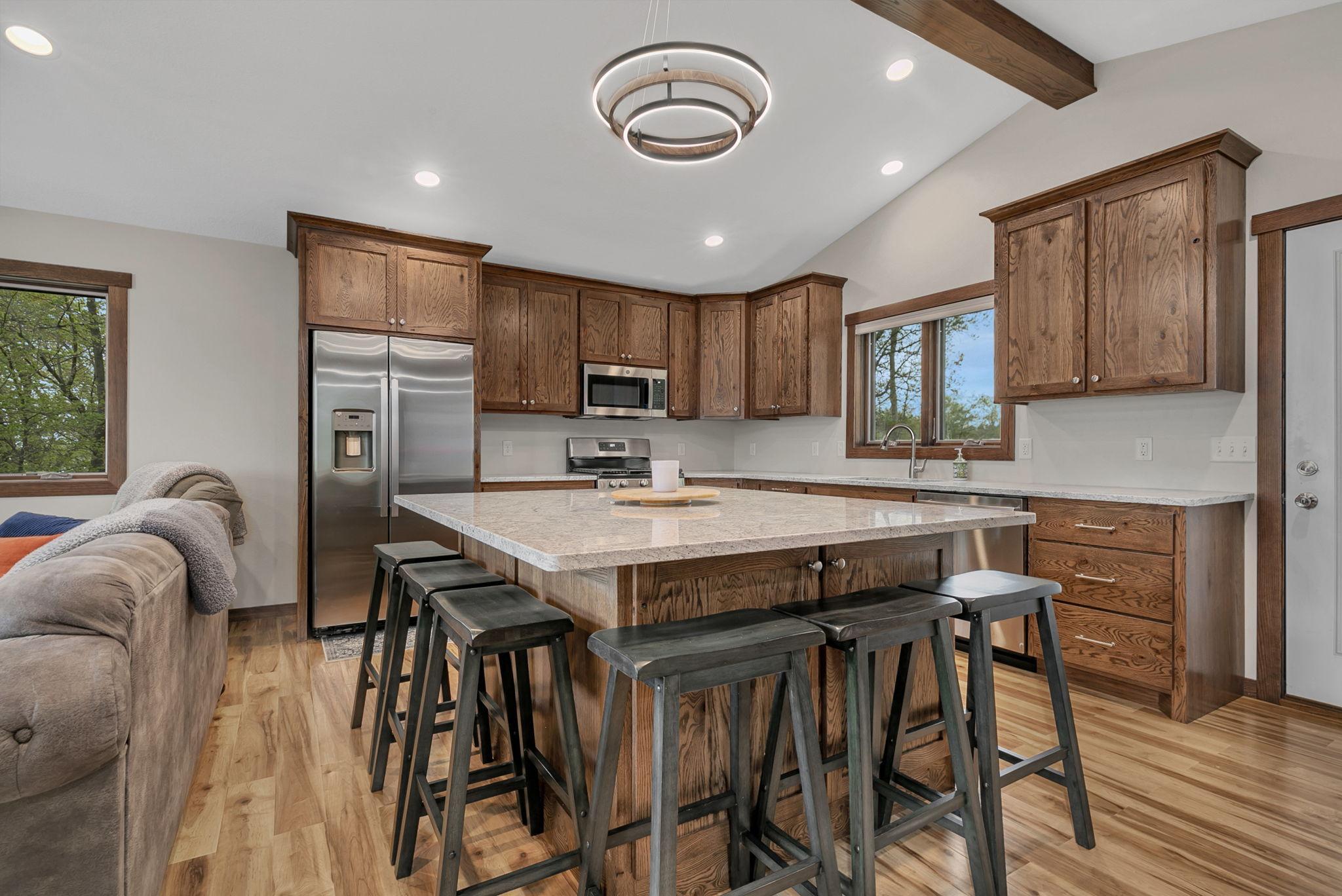 Beautiful oak cabinets