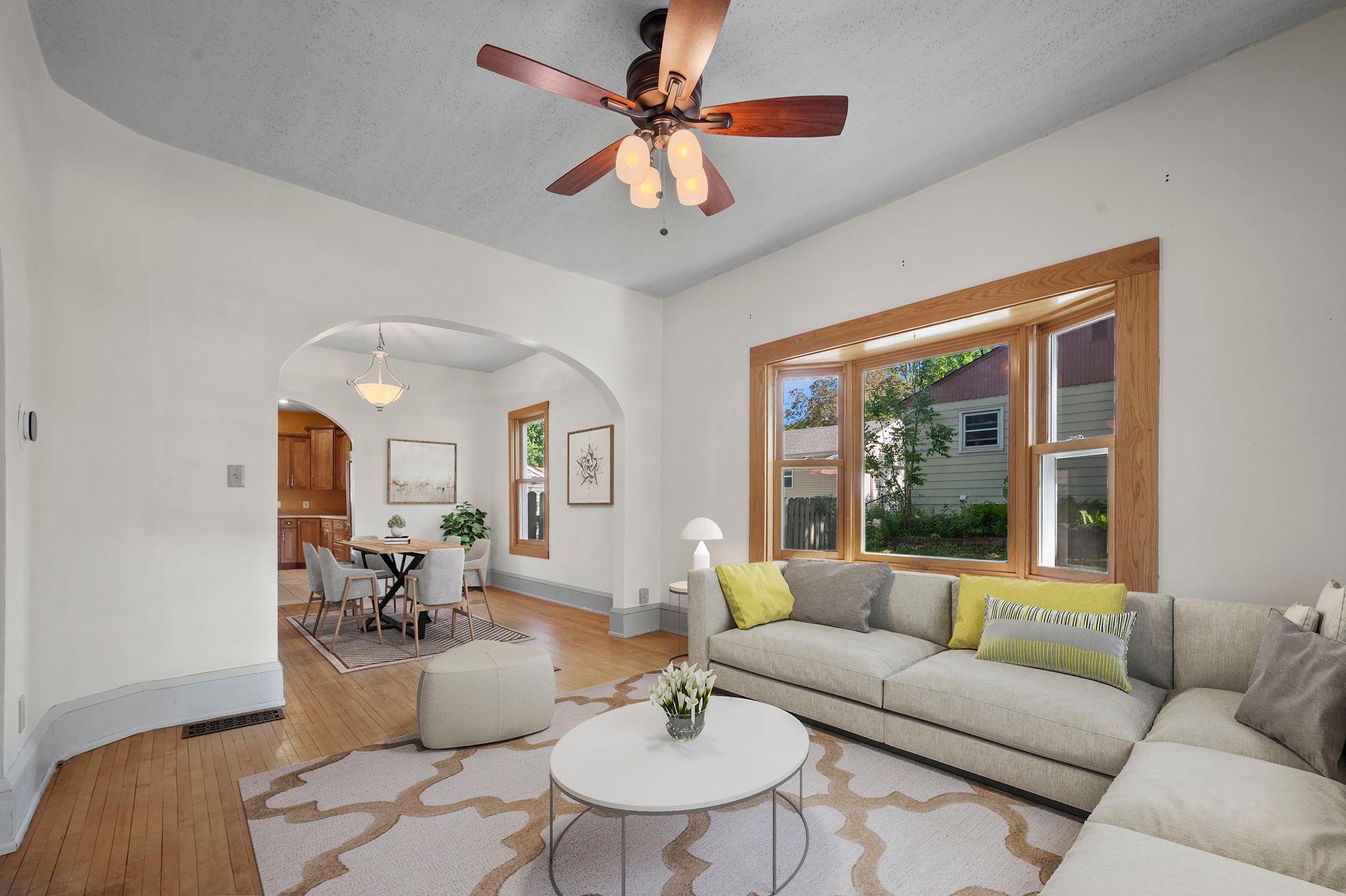 Living Room Virtually Staged