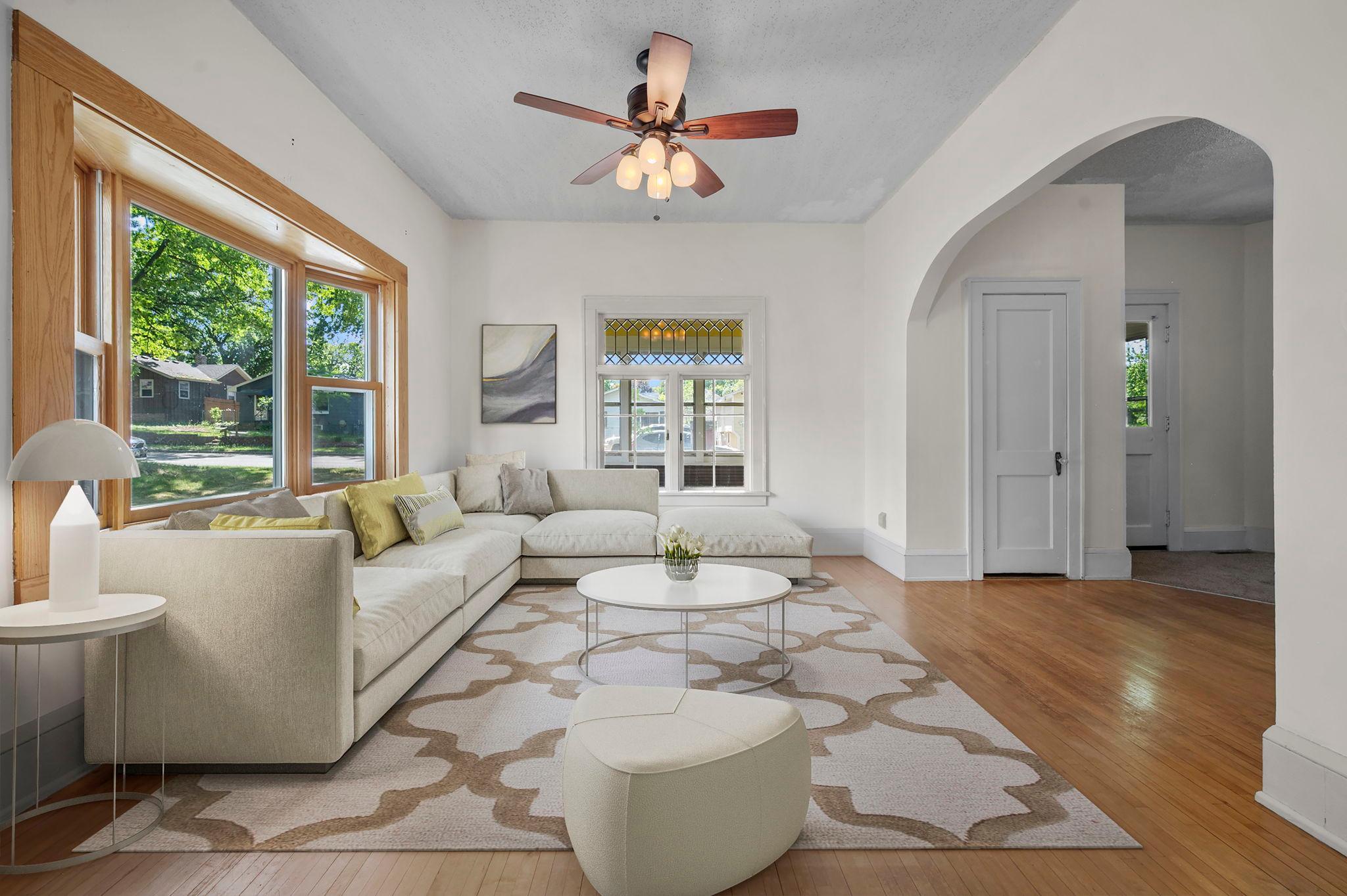 Living Room Virtually Staged
