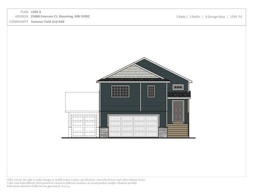 Exterior Color Package. Photos and renderings may not depict actual plan, materials, & finishes may vary. All measurements are approximate.