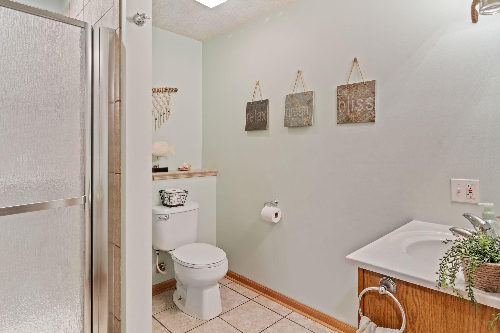 Basement bathroom