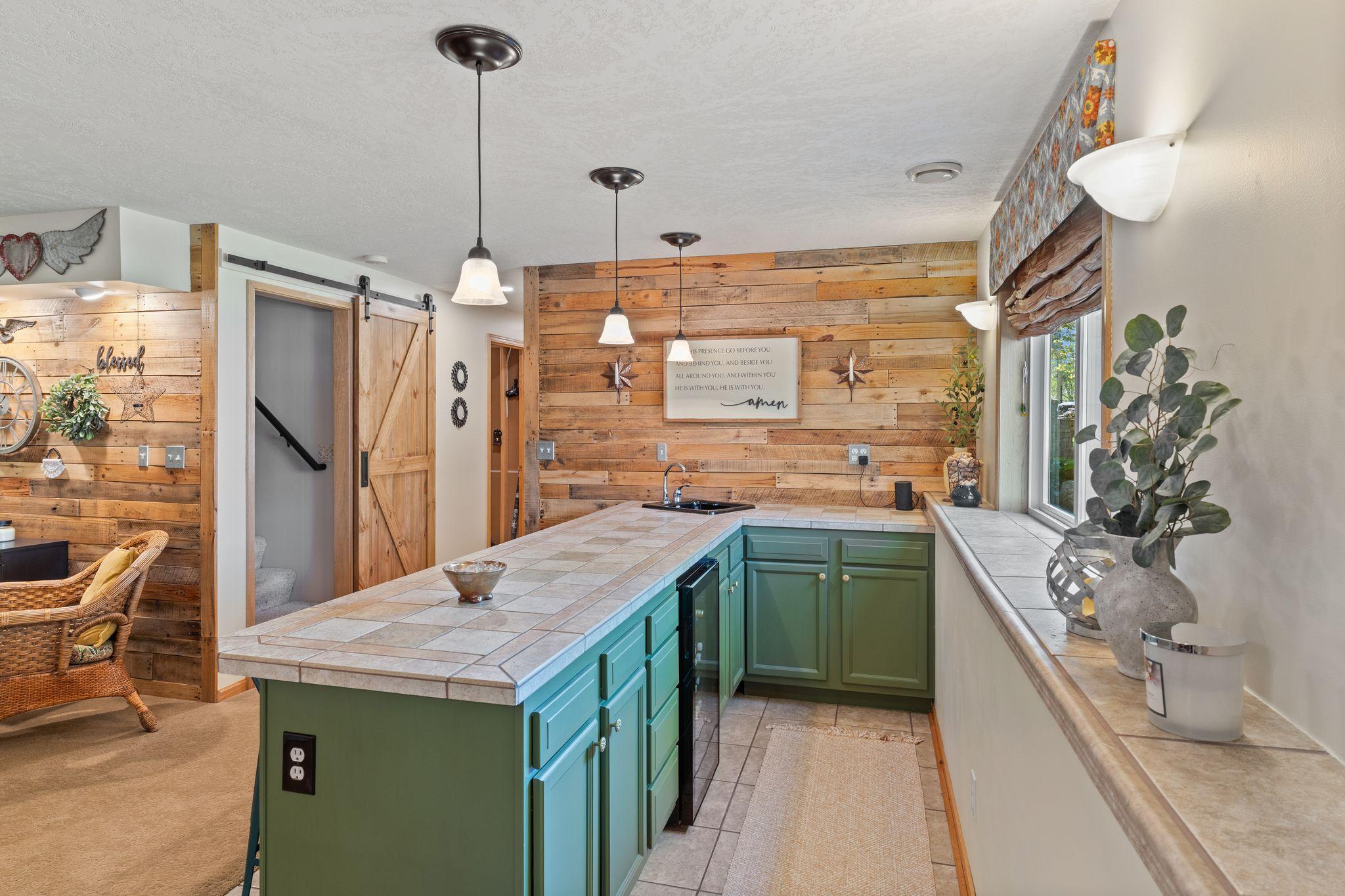 Wine fridge stays with home.
