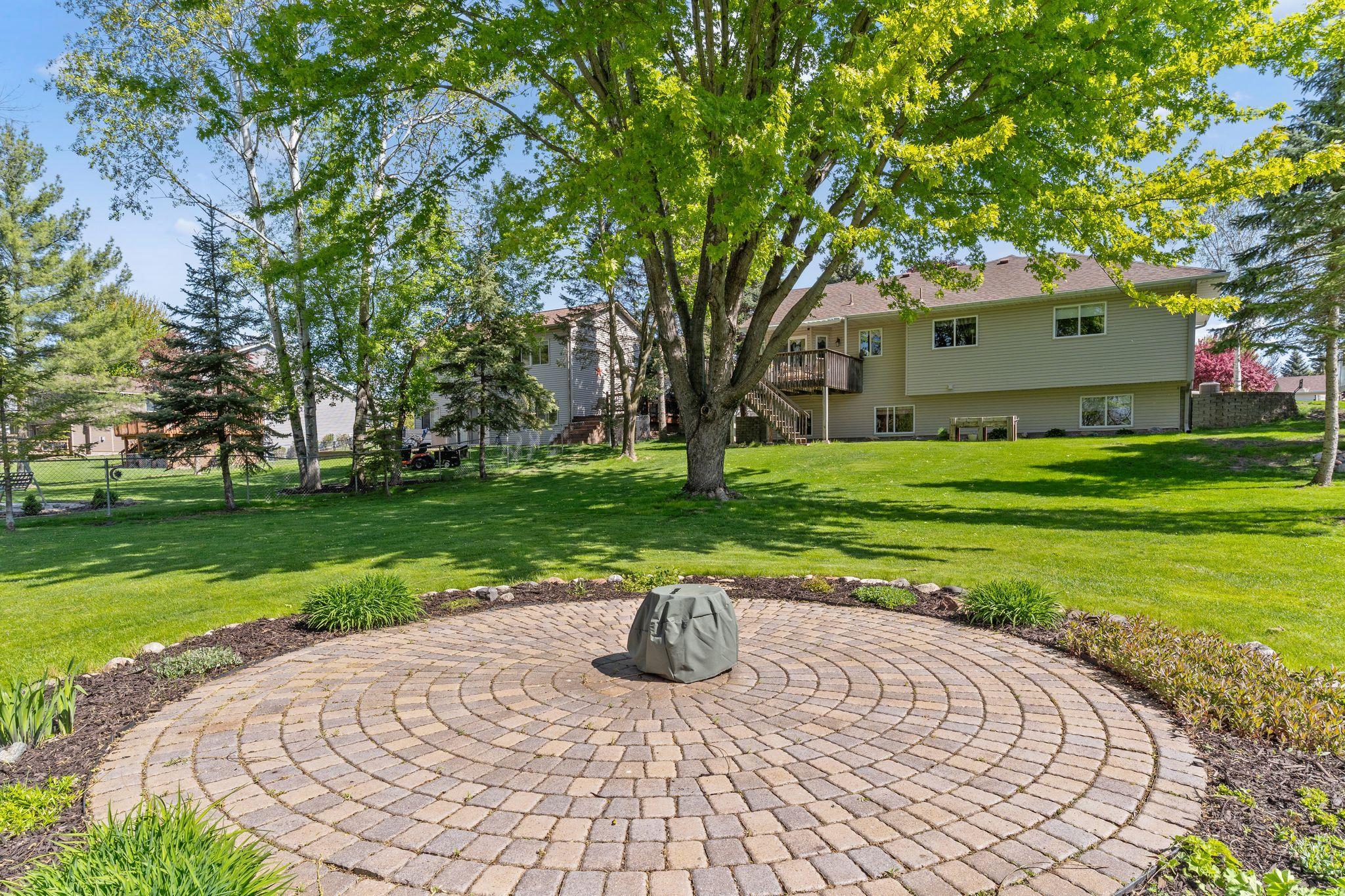 Fire pit stays with home!