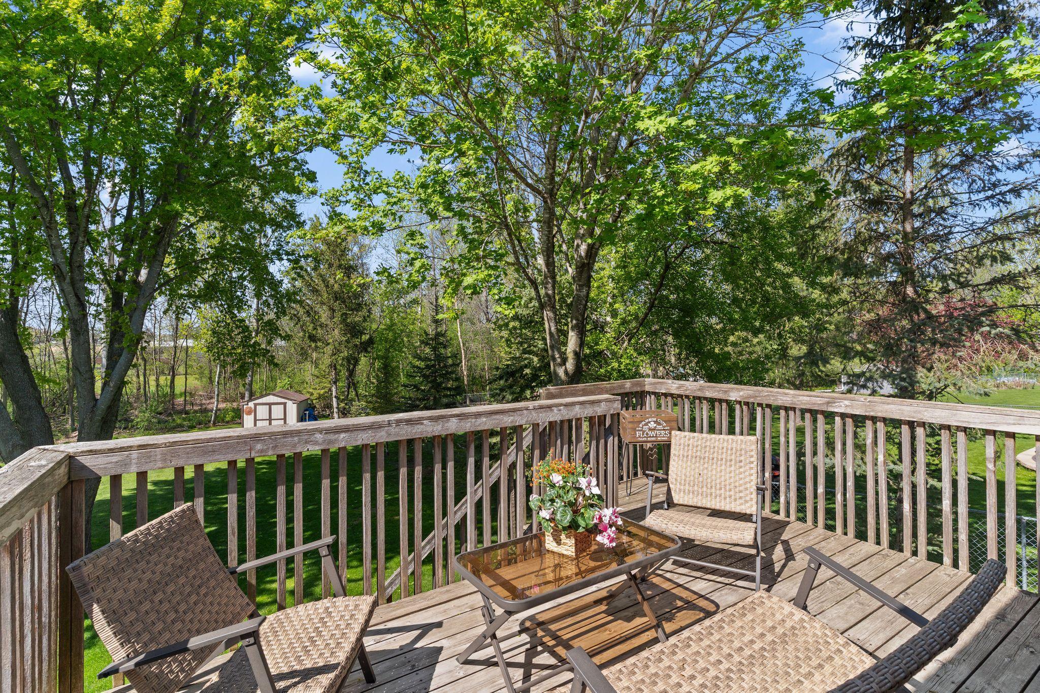 Deck off the kitchen