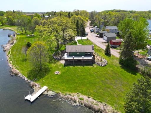 The property offers an impressive 417 feet of lakeshore on Cedar Lake.