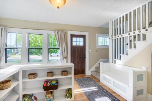 Welcoming front entry with expanded, open feel.