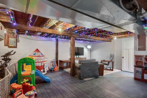 Lower level with potential for future finishing