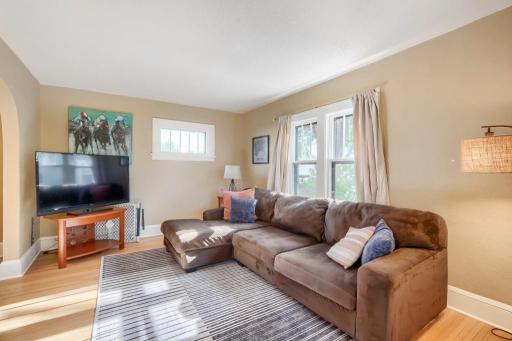 Beautiful hardwood flooring throughout the main level