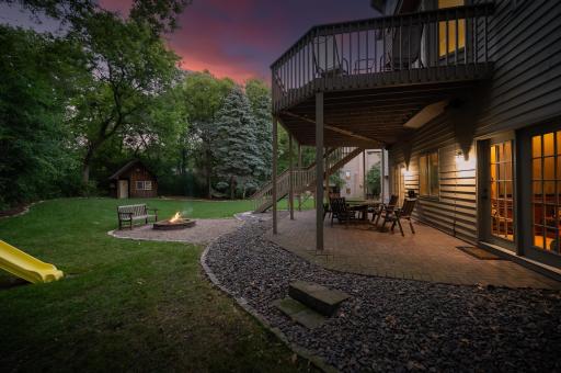Patio below deck expounds the outdoor space to enjoy as well as a fire pit to enjoy the evenings