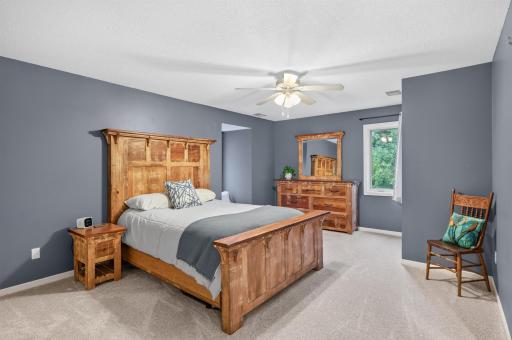 Step into this newly carpeted bedroom and appreciate its space with generous sized closet and a shared bath (jack n jill style)