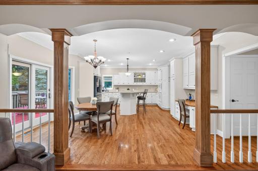 Views of kitchen/ dinette from the family room