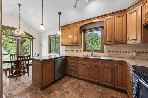 Open to eat in kitchen