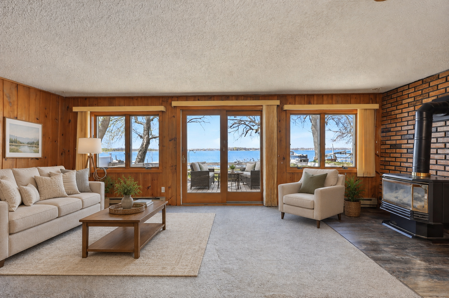 Digitally Staged Living Room