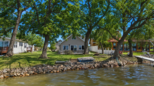 Lake view (digitally added leaves on trees)