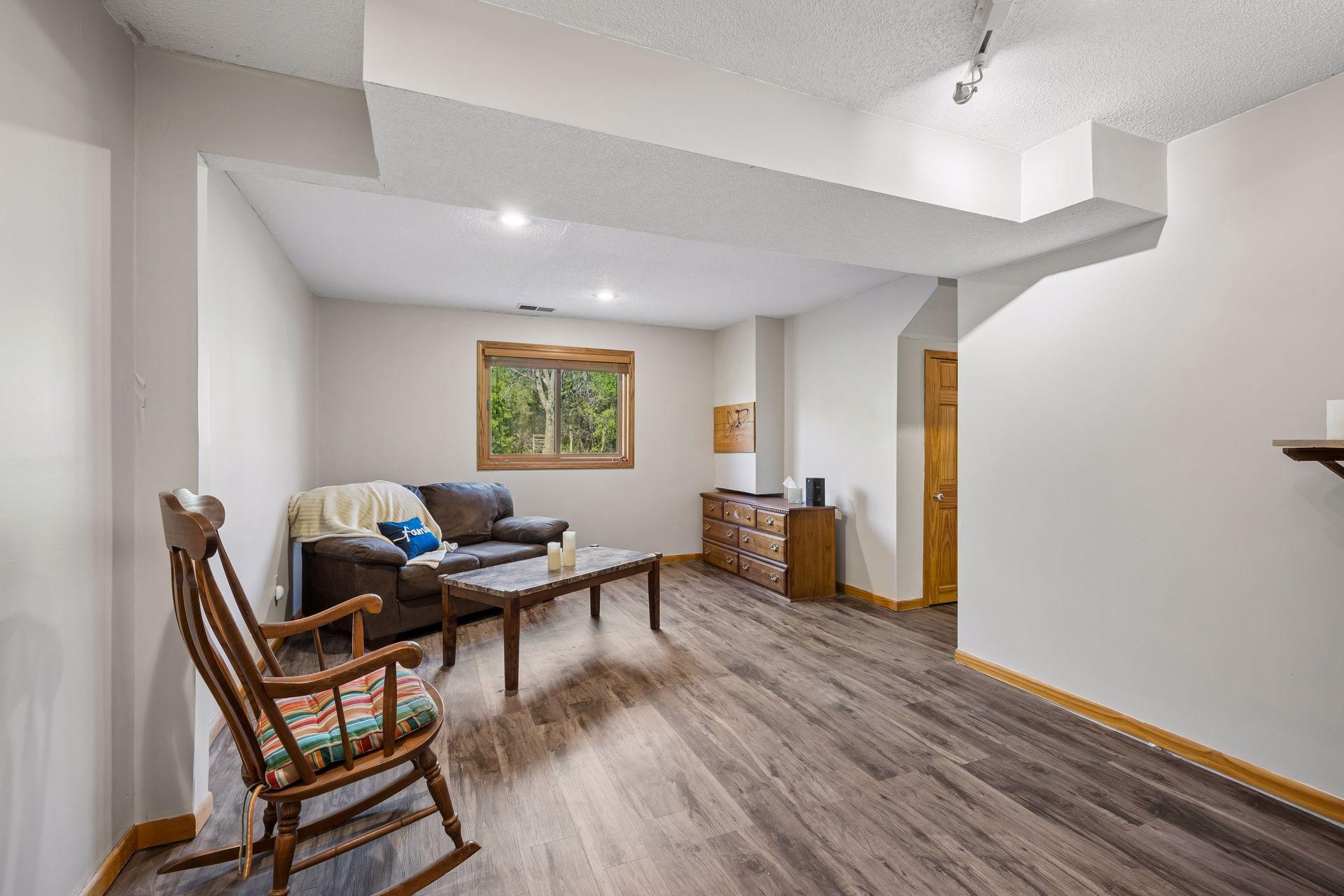 Another view of the lower level family room
