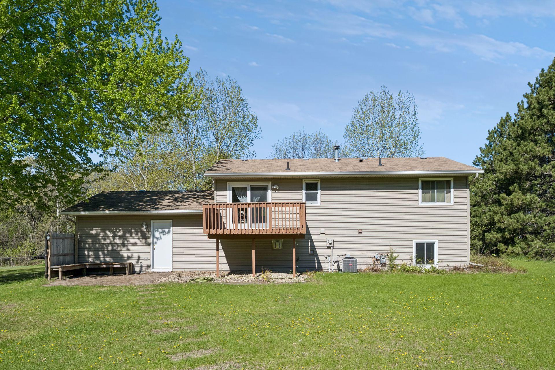 Back view of home
