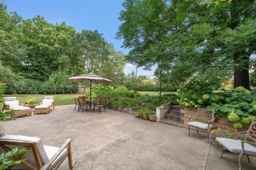 A look at the spacious patio, offering a private outdoor oasis for relaxing or entertaining.