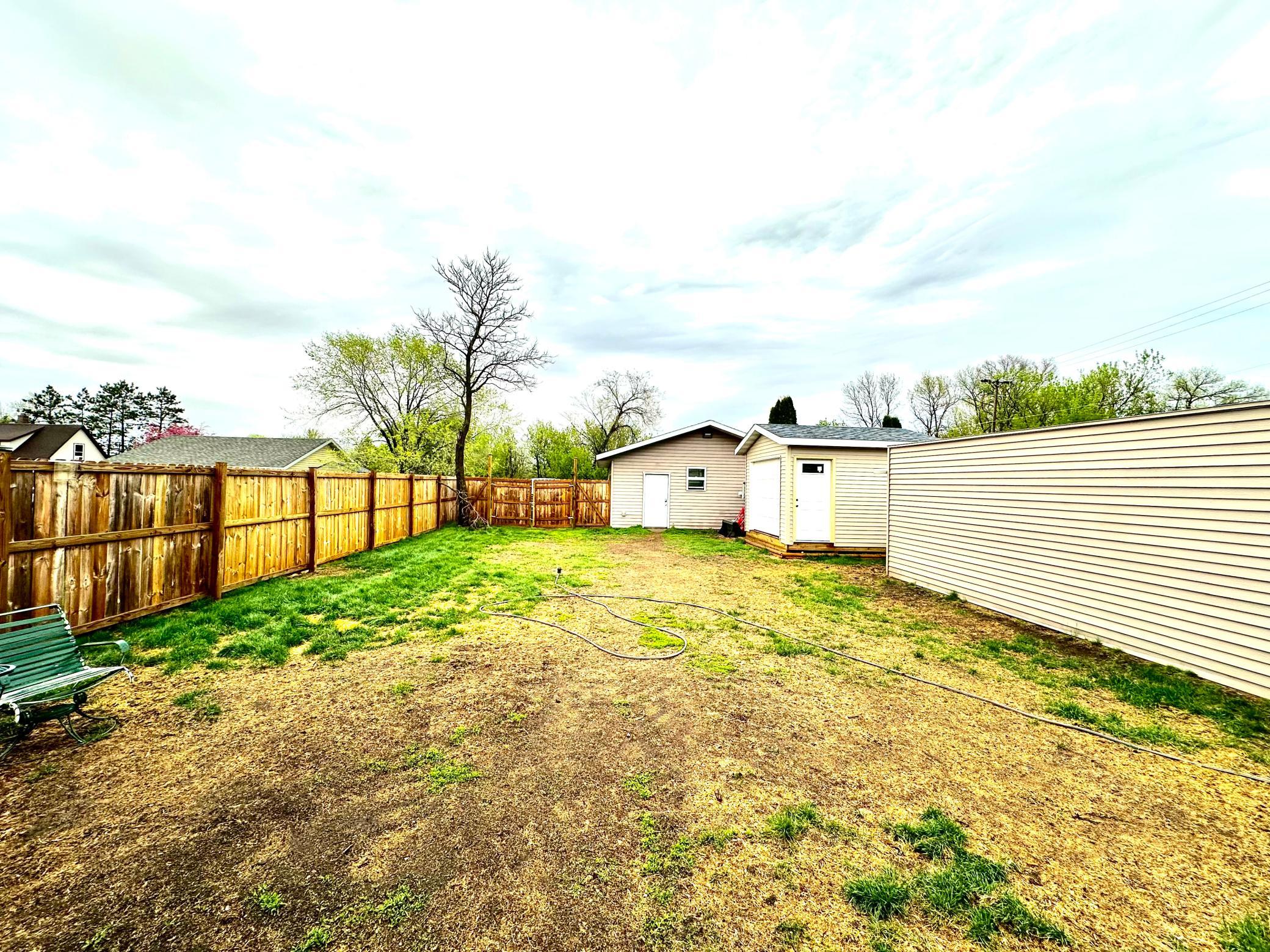 Fenced in Backyard