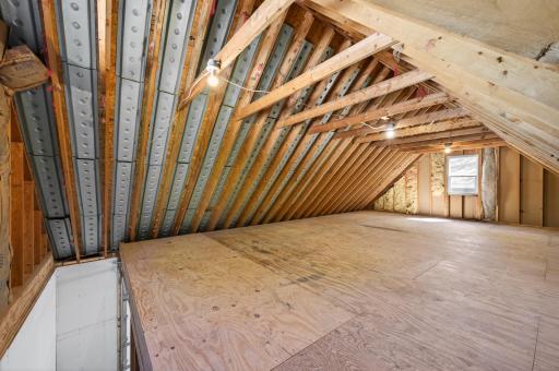 HUGE bonus space above the garage ready for your finishing touches.