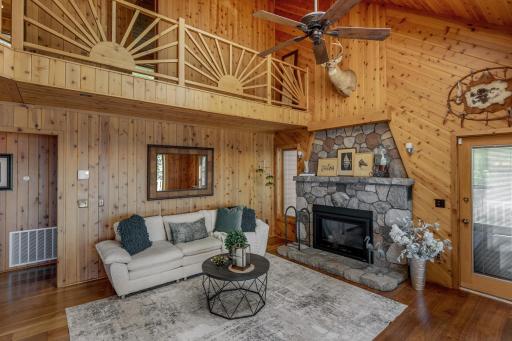 Fireplace for those cool nights up north!