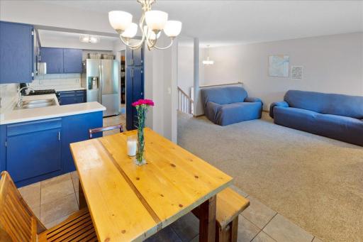 View from dining area back towards the family room.