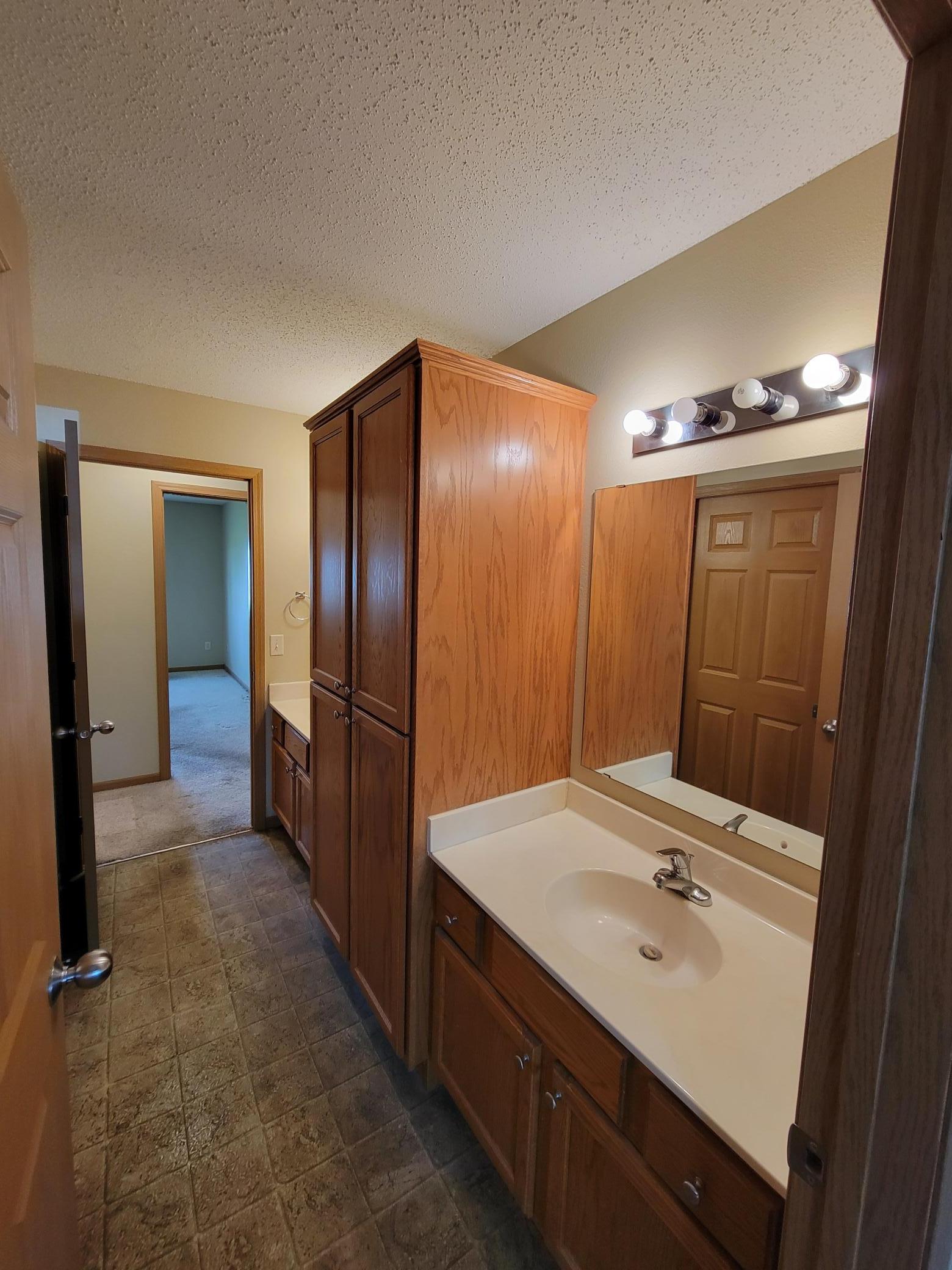 Bathroom with dual sinks