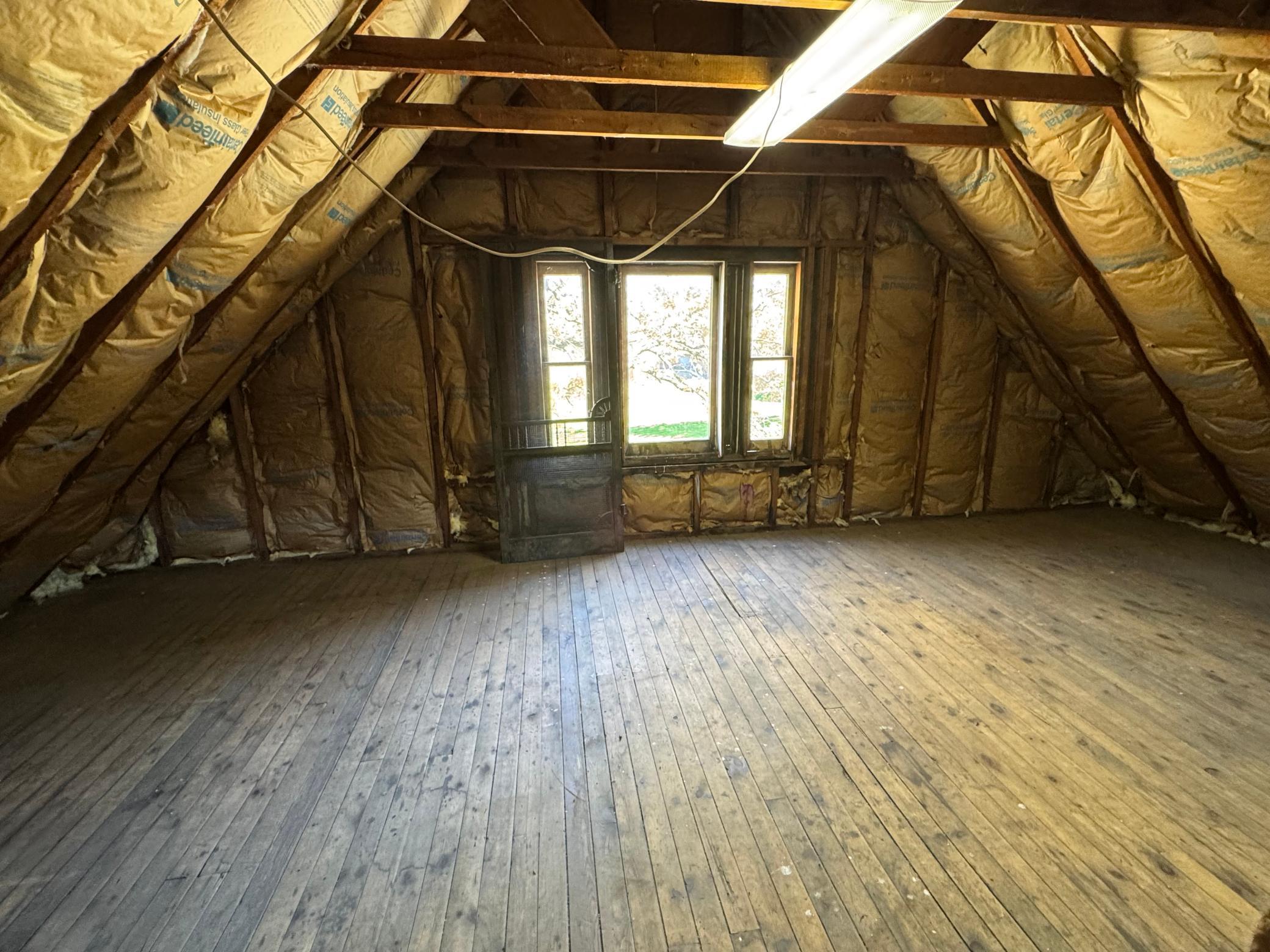 Walk up attic view 2