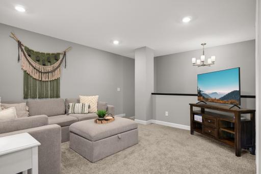 Fantastic upper level loft that works perfect to relax and catch up on TV shows