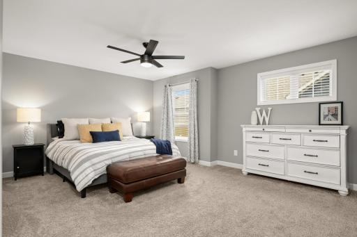 Oversized primary bedroom for all furniture