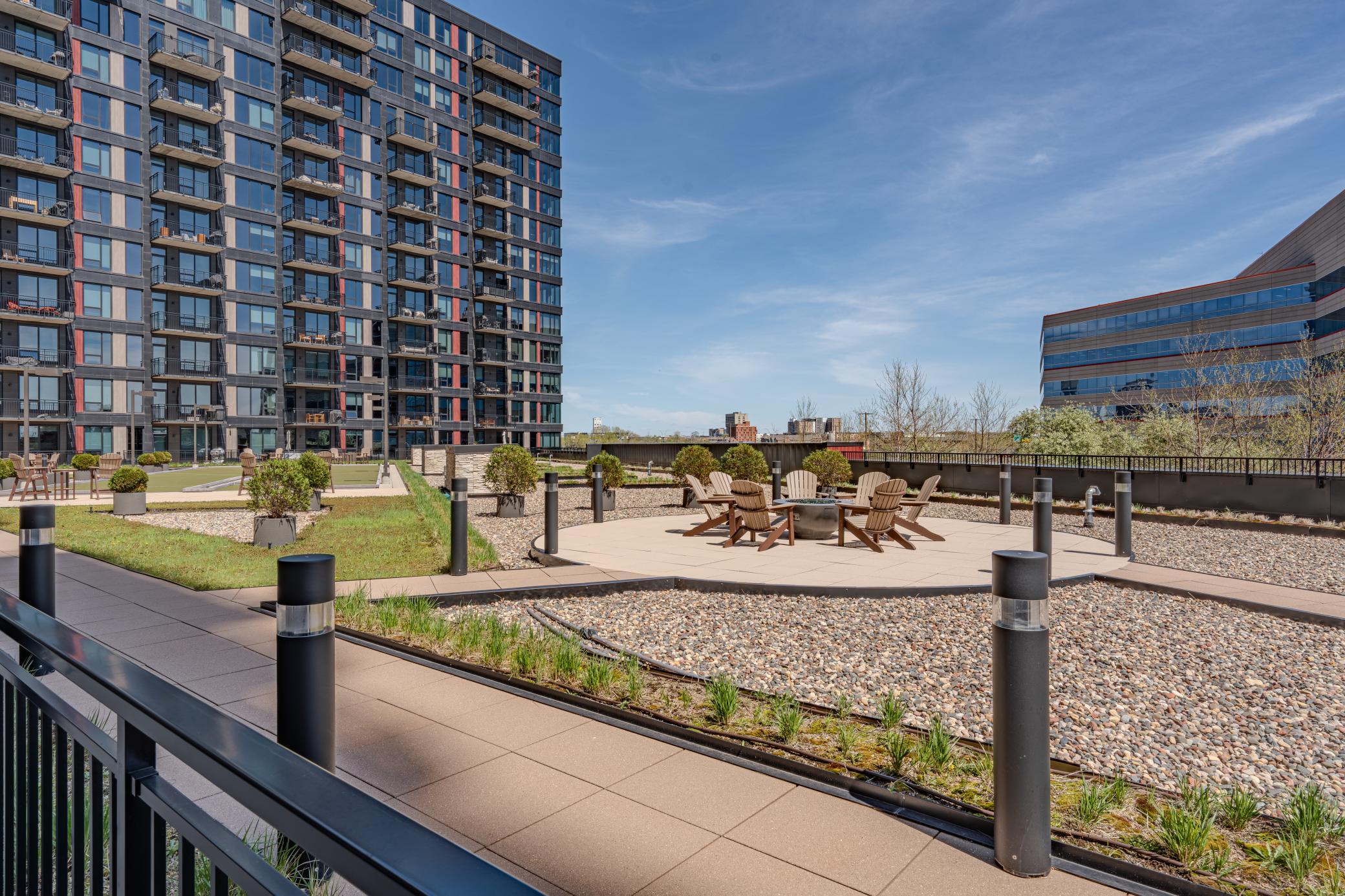 Community Lawn Patio Area