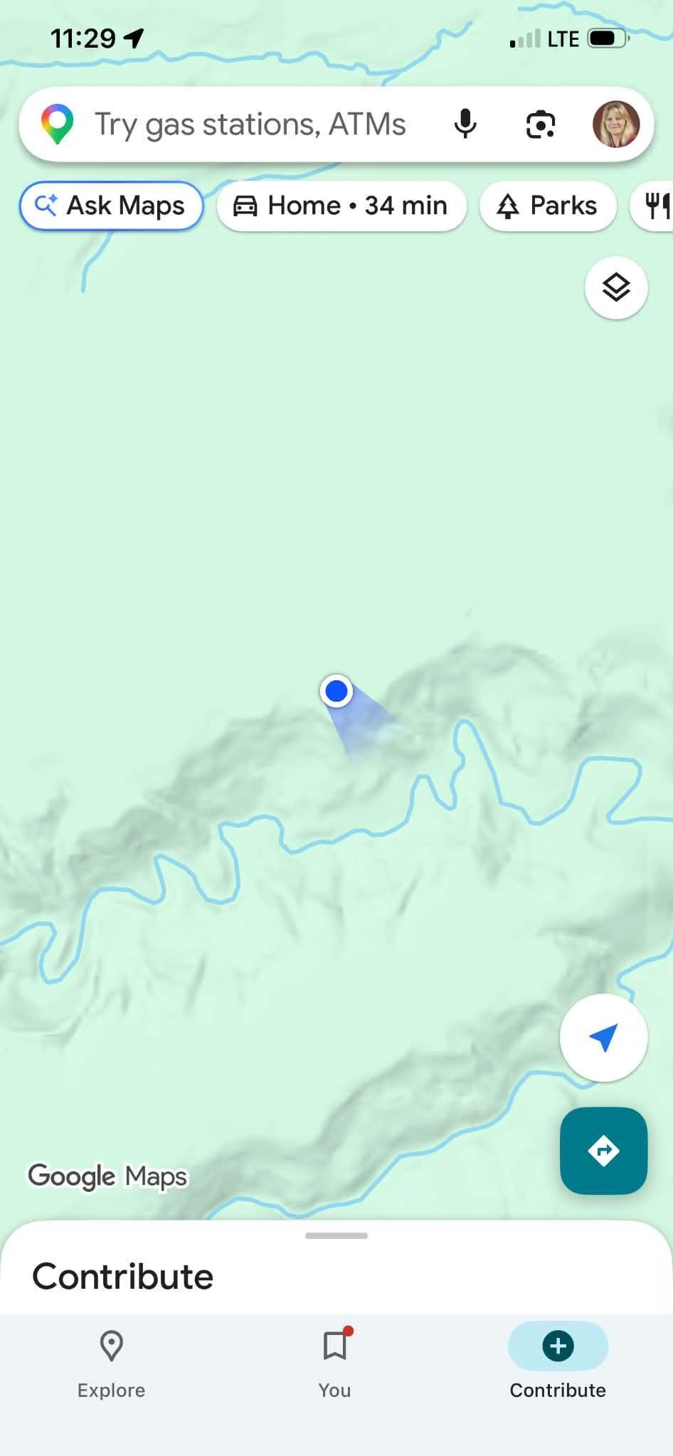 NW corner of property.