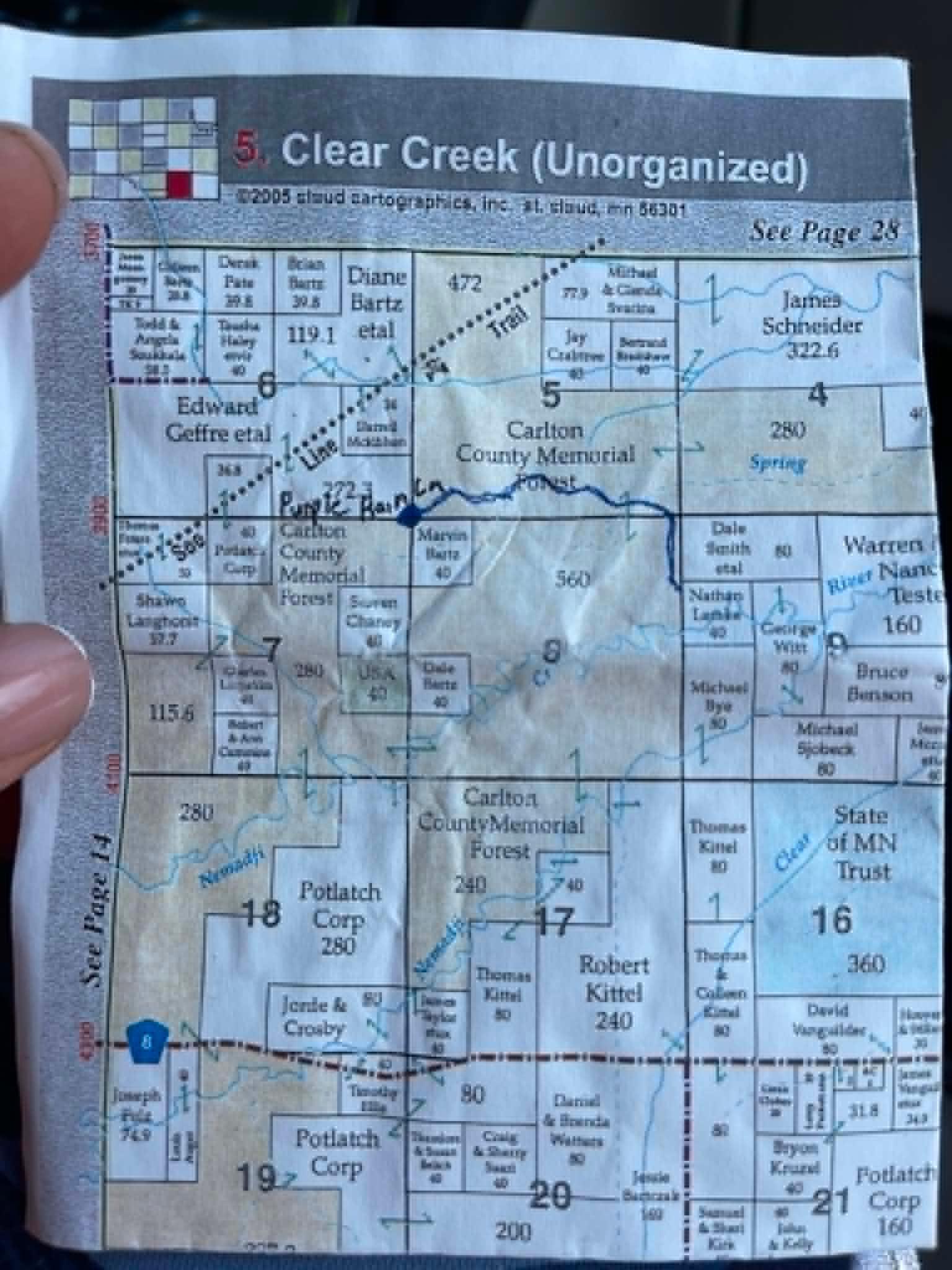 Clear Creek_Plat map.