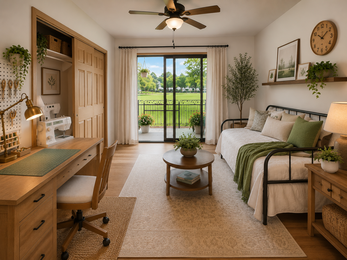 AI generated picture of second bedroom. NOT a picture of the real home.