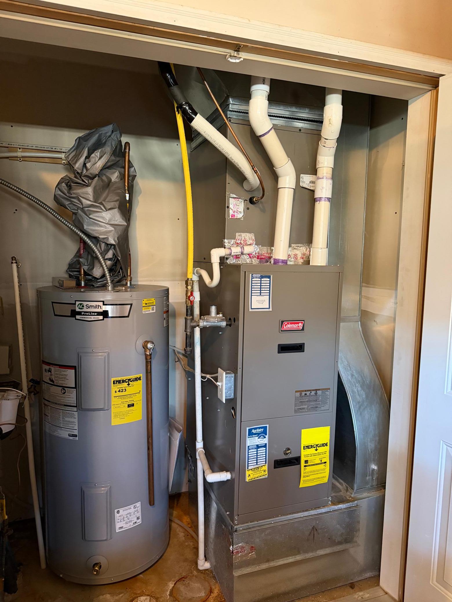 Utility room in garage