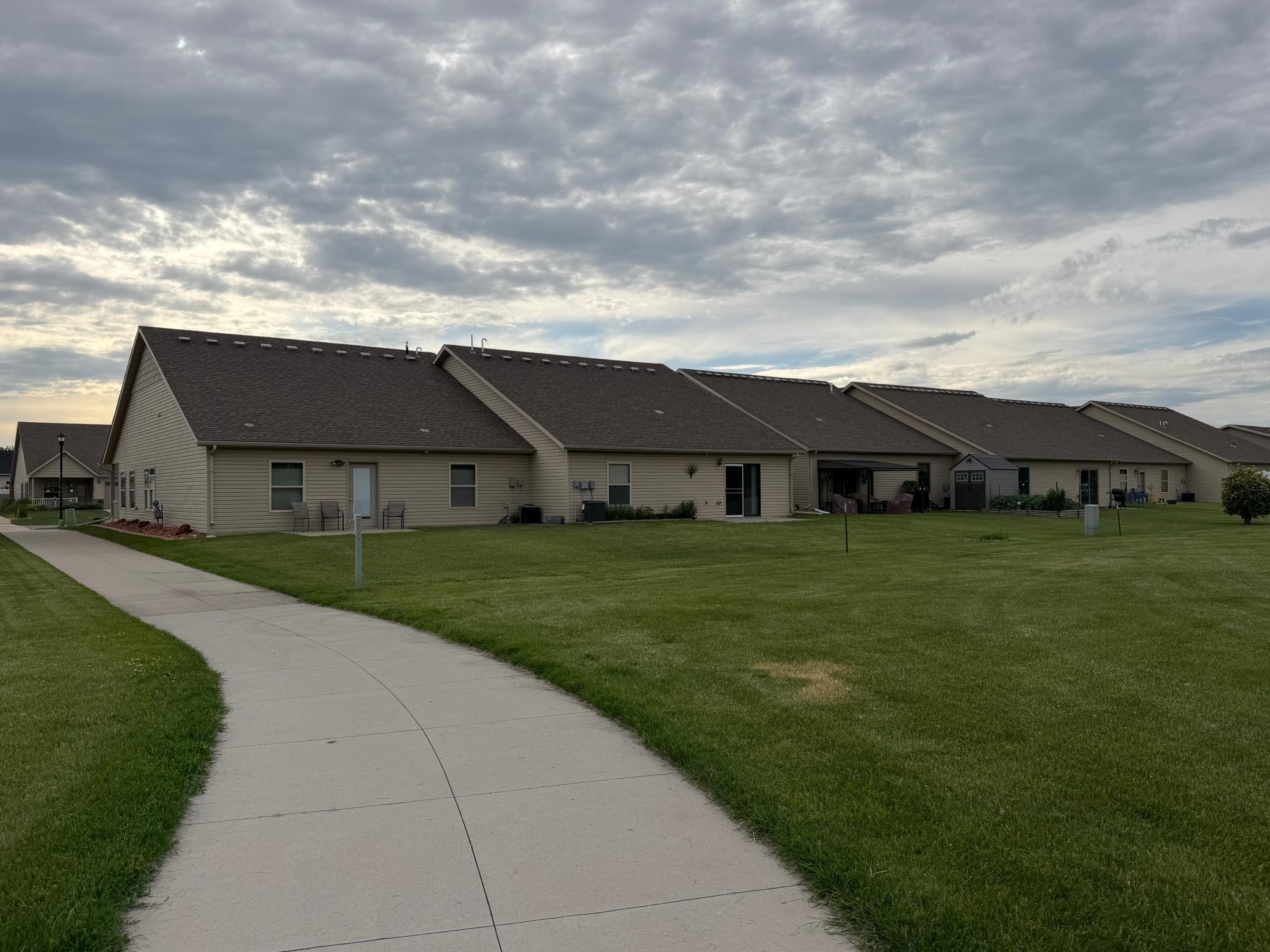 Twinhome for sale is the second unit from walking path