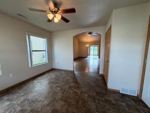 Welcoming front area, could be used for a office/sewing/sun room