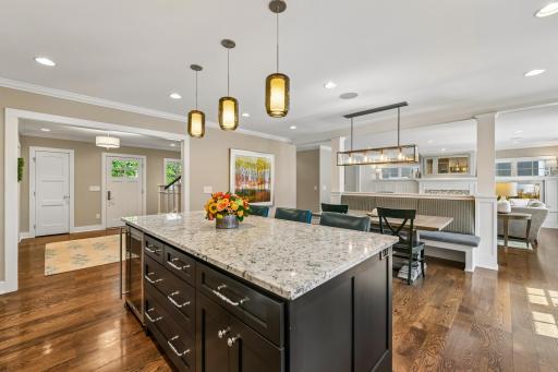 Corner view in the kitchen showing the open floor plan buyers so want today.