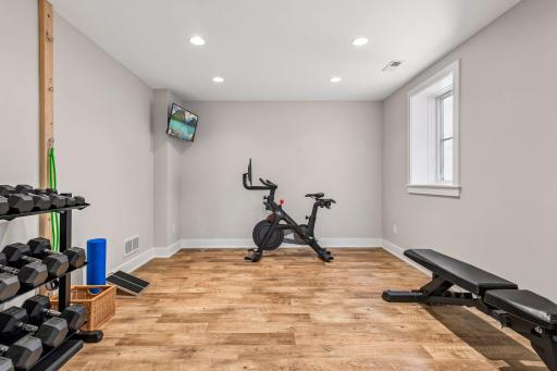 Exercise room easily could be 5th bedroom with needed.