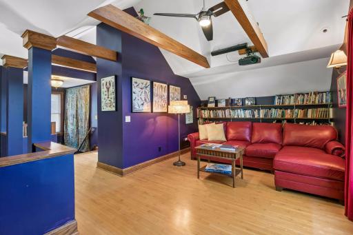 Primary bedroom was previously used as a 2nd family room with a TV projector.