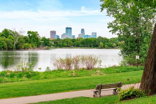 Close to Lake of the Isles with fabulous biking and walking paths