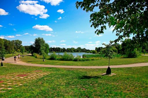 Close to Lake of the Isles with fabulous biking and walking paths