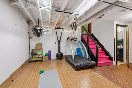 Lower level Exercise room.