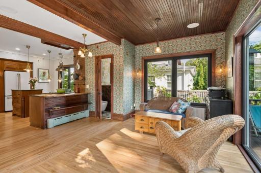 Large open kitchen and main floor family room.